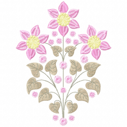 Flowers And Tree Embroidery Design 8 Flowers And Tree Embroidery Design 8